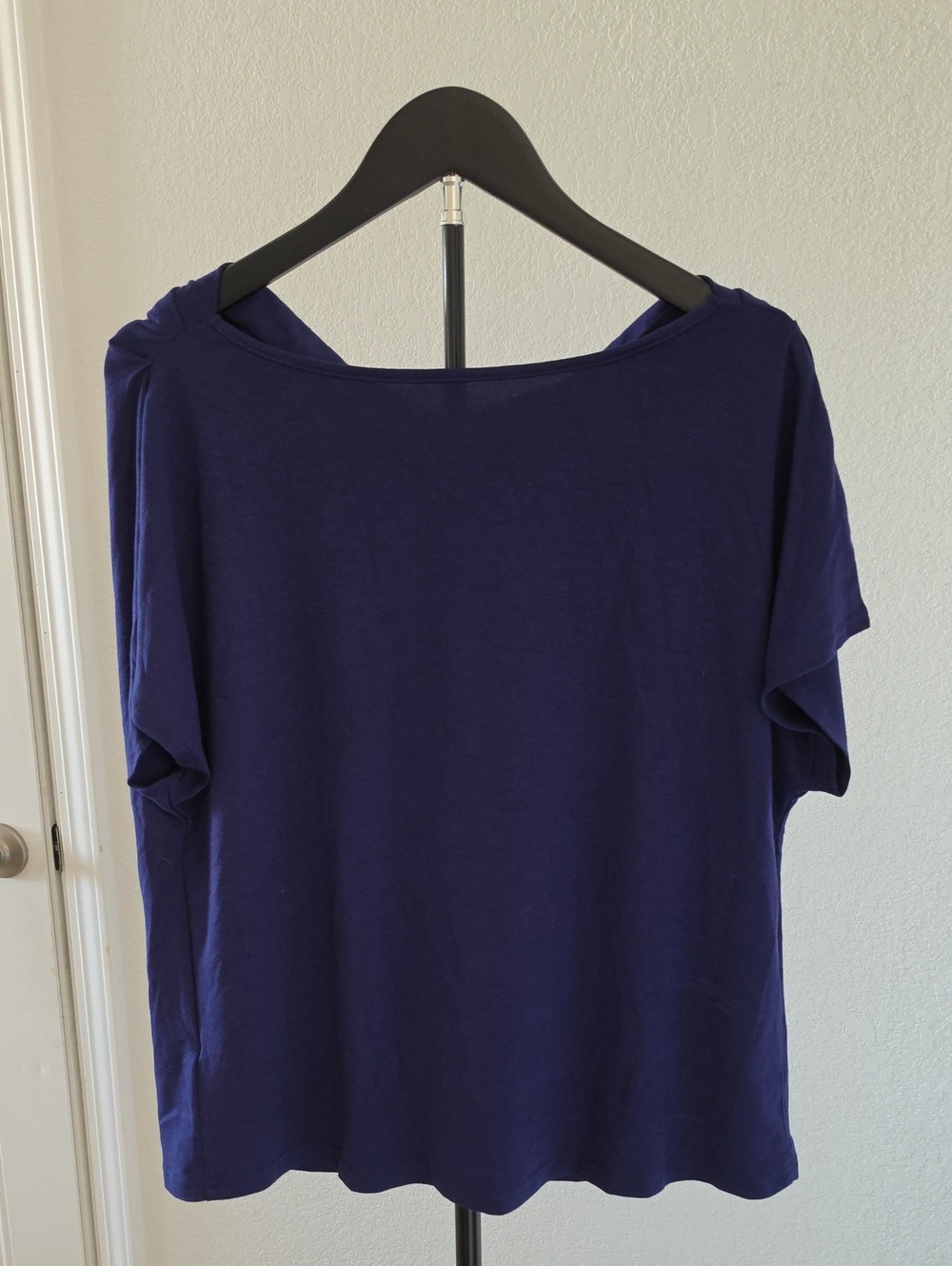 Women's Relaxed Short-Sleeve Top - Deep Purple